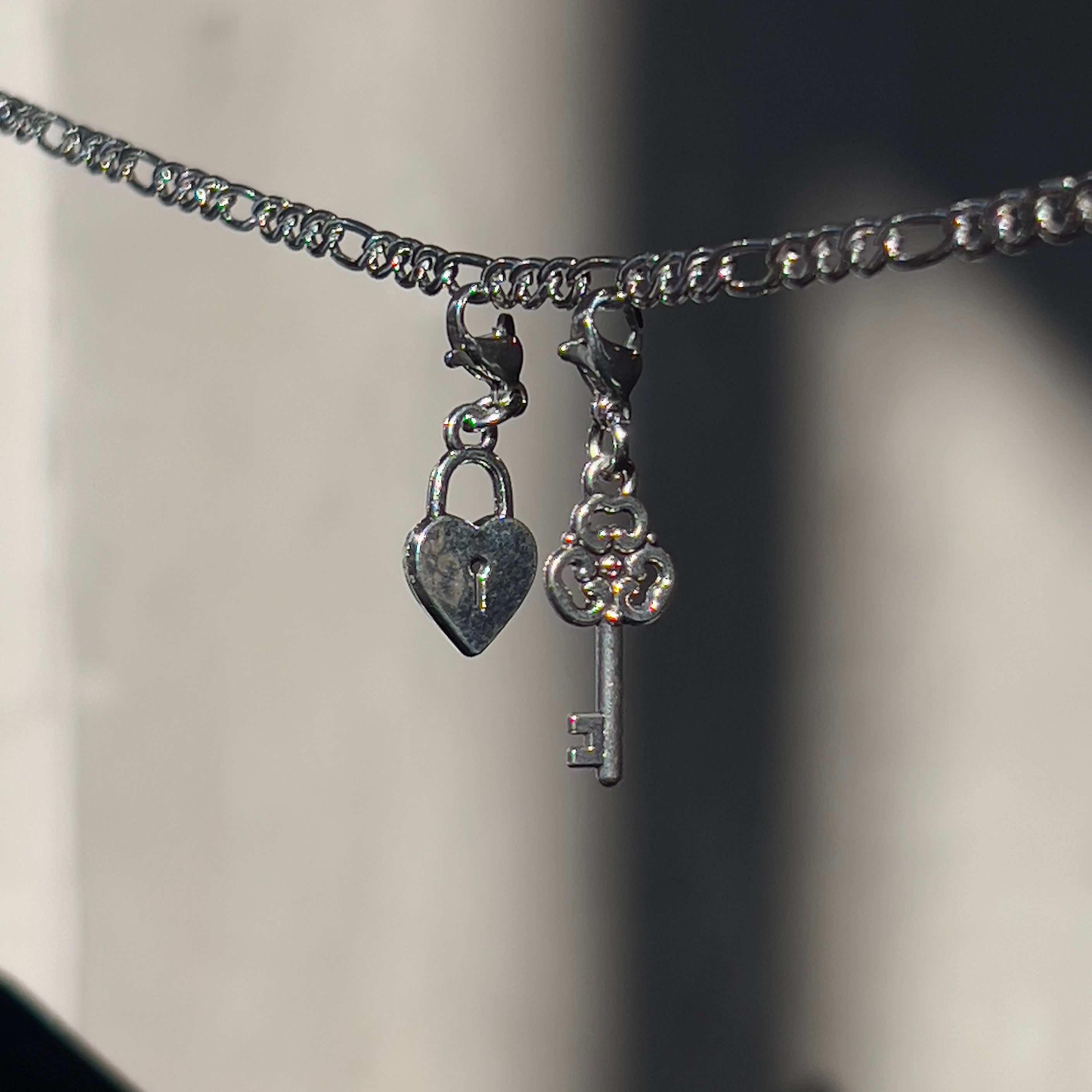 lock & key charm